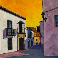 Passage Way in Ronda, Acrylic, N Van Arts rental/buy program 604 988 6844