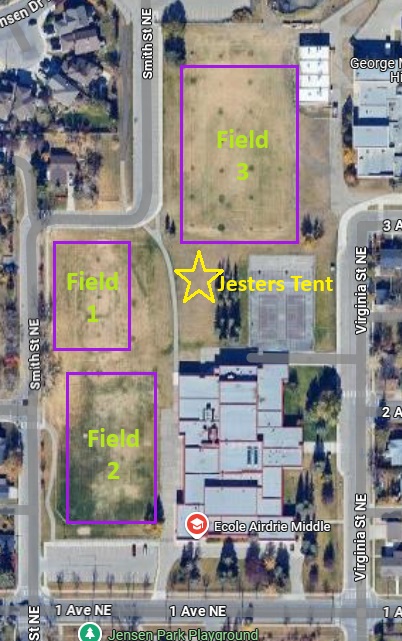 Ecole Airdrie Field Map