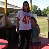 Home Game - September 10, 2011 - Volunteers (Jamie and her daughter) - Working Concession