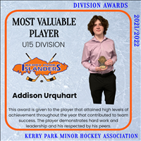 U15 Most Valuable Player