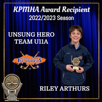 Team U11A Unsung Hero: Riley Arthurs