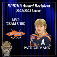 Team U15C MVP: Patrick Mann