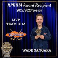 Team U11A MVP: Wade Sangara