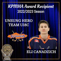 Team U18C Unsung Hero: Eli Canadzich
