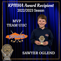 Team U11C MVP: Sawyer Oglend