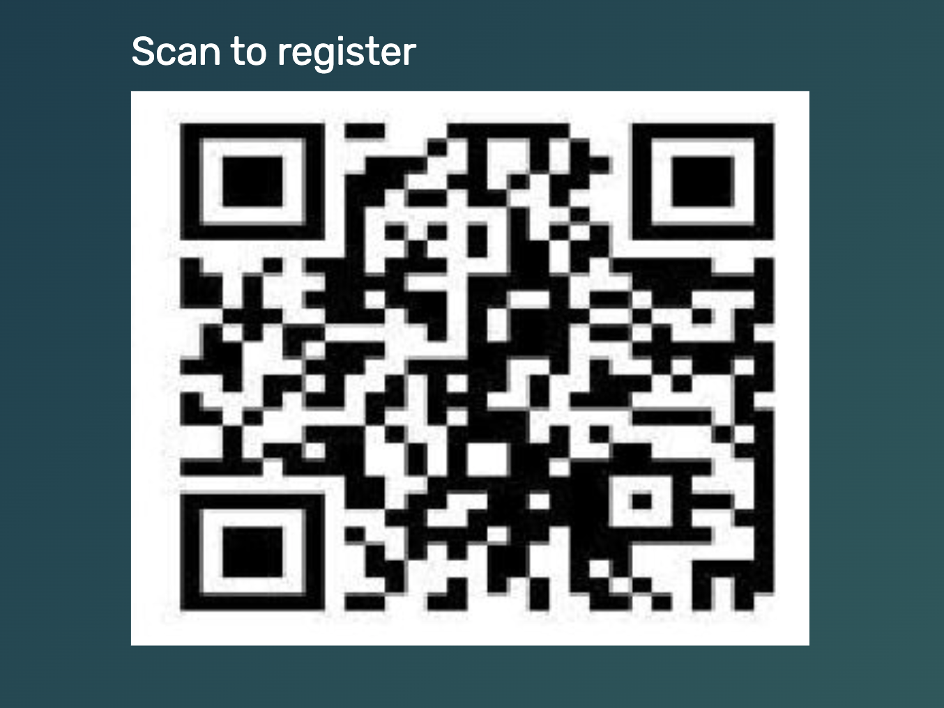 Registration QR Code