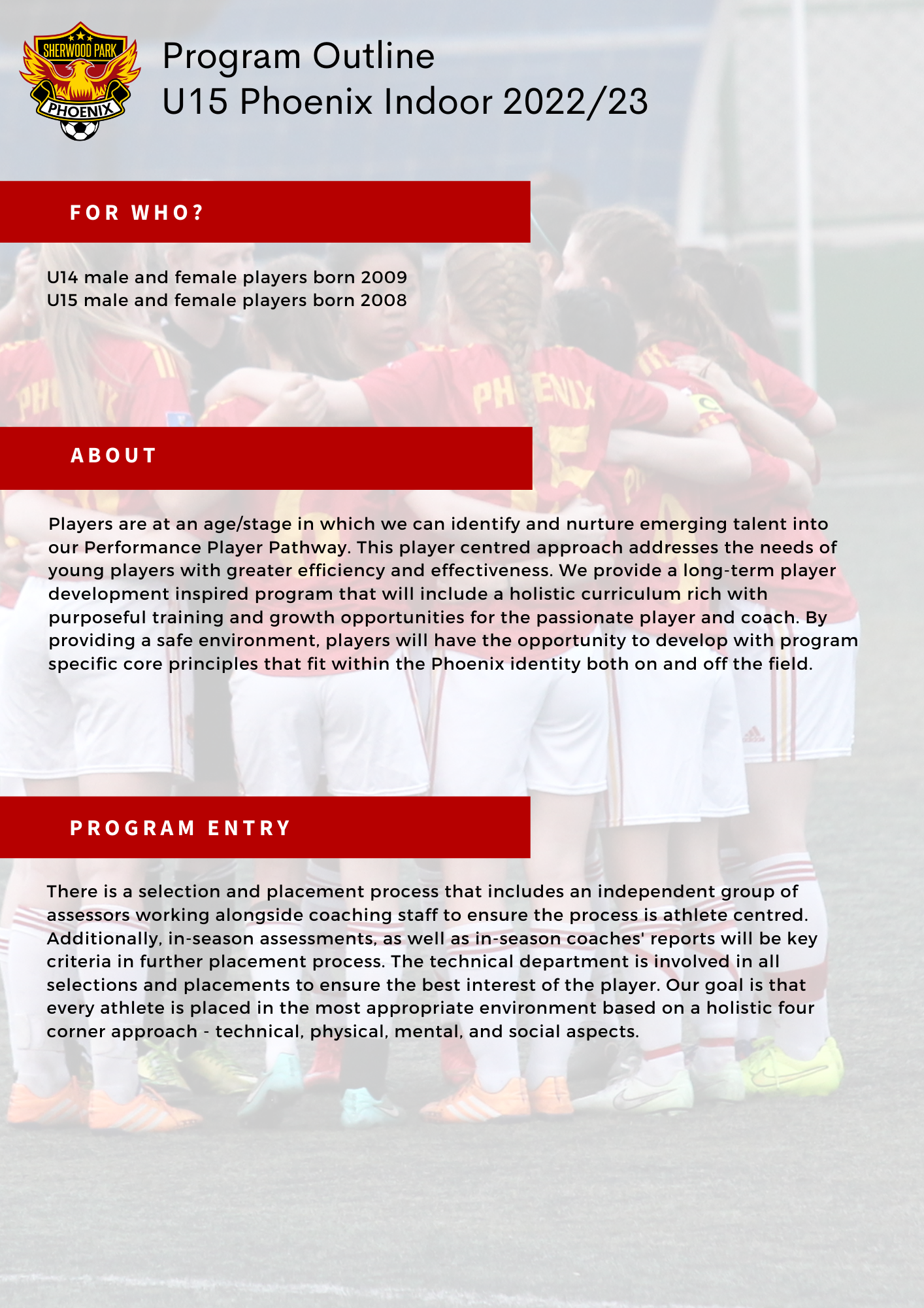 U15 Girls Phoenix Sherwood Park District Soccer Association Website By Ramp Interactive