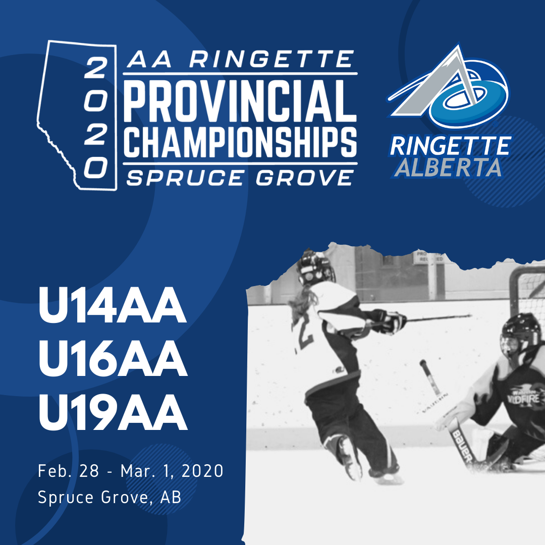 2020 AA Ringette Provincial Championships Poster