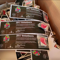 Each year, several key volunteers from each team receive recognition pins from the City.