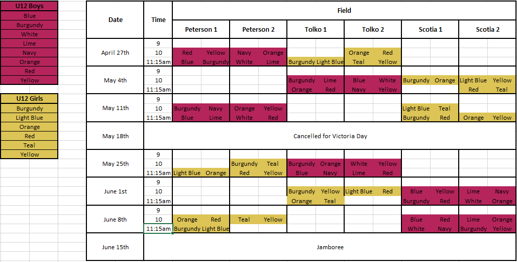 U12 Games