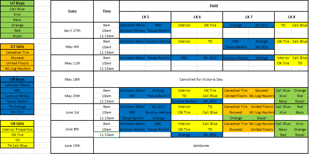 U7 - U8 Games